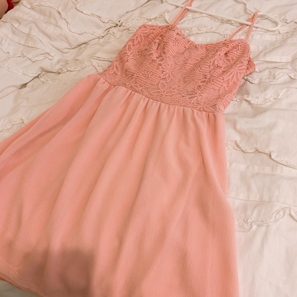 Princess Vera Wang Peachy Dress with lace